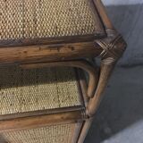 60s rattan buffet