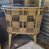Rattan and wicker bar from the 50s and 60s