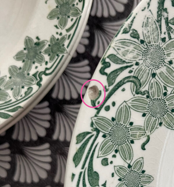 Set de 10 assiettes « Prunelle » Boch La Louvière