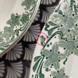 Set of 10 "Prunelle" plates Boch La Louvière