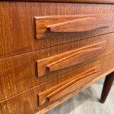 Scandinavian corner unit in teak, Danish design