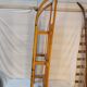 Vintage solid beech sled signed La Hutte - 110 cm