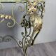 Wall console in wrought iron, 20th century