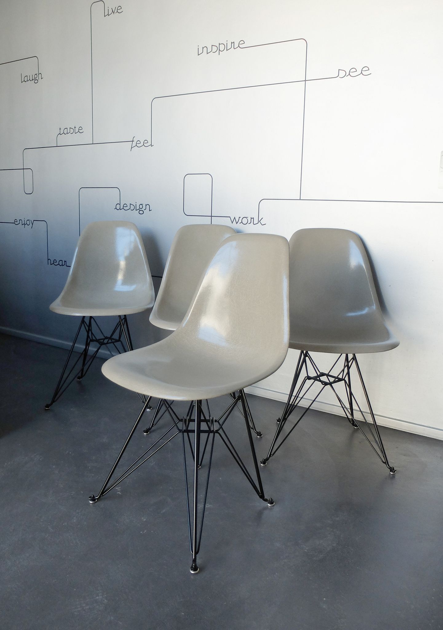 Chairs by Ray & Charles Eames for Herman Miller, 1950