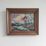Ancient painting - Expressionist landscape