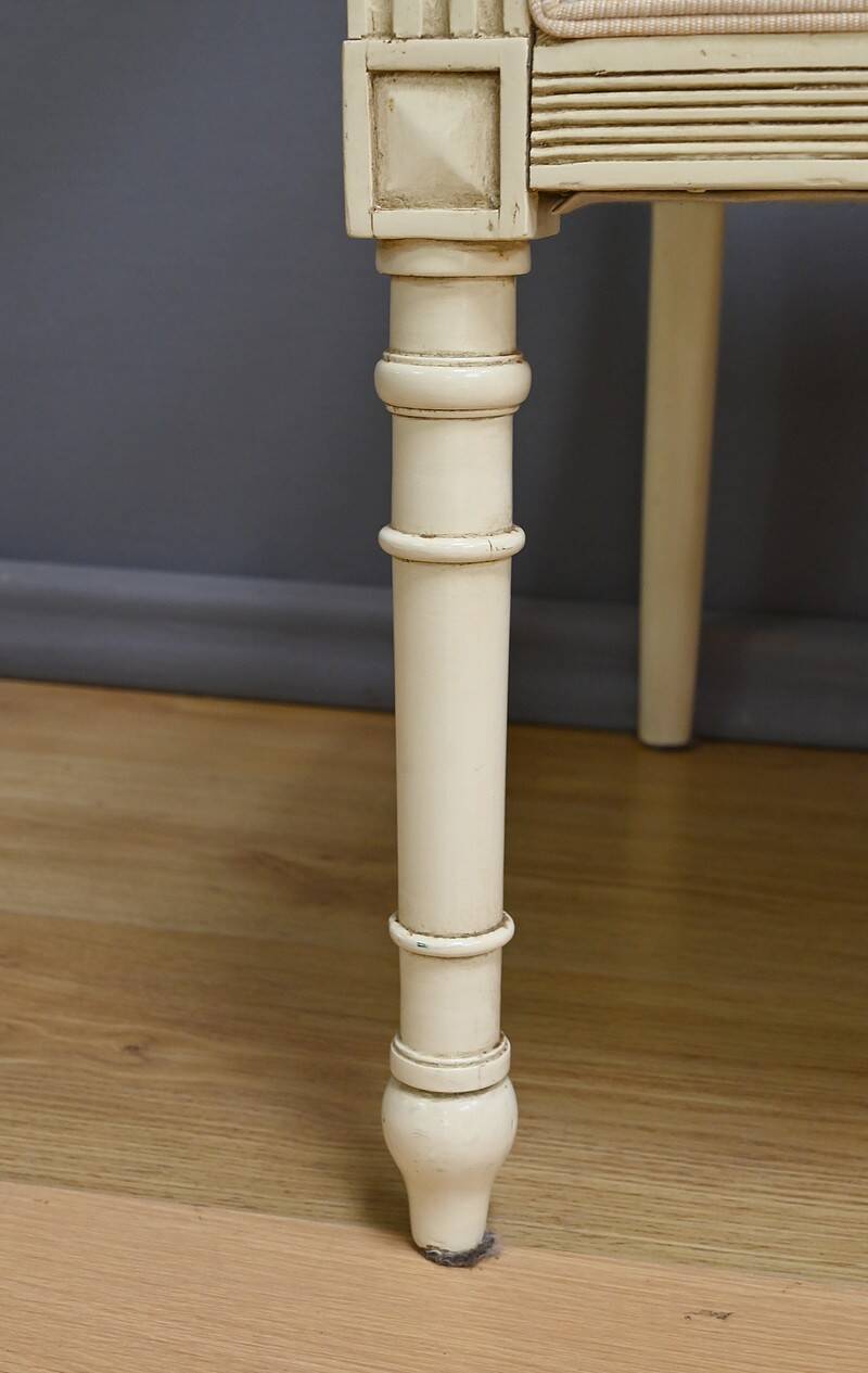 Louis XVI style lounge with benches and armchairs – 2nd part of the 20th century