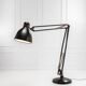 The Great JJ black floor lamp by Jac Jacobsen for Luxit Leucos, 1980s