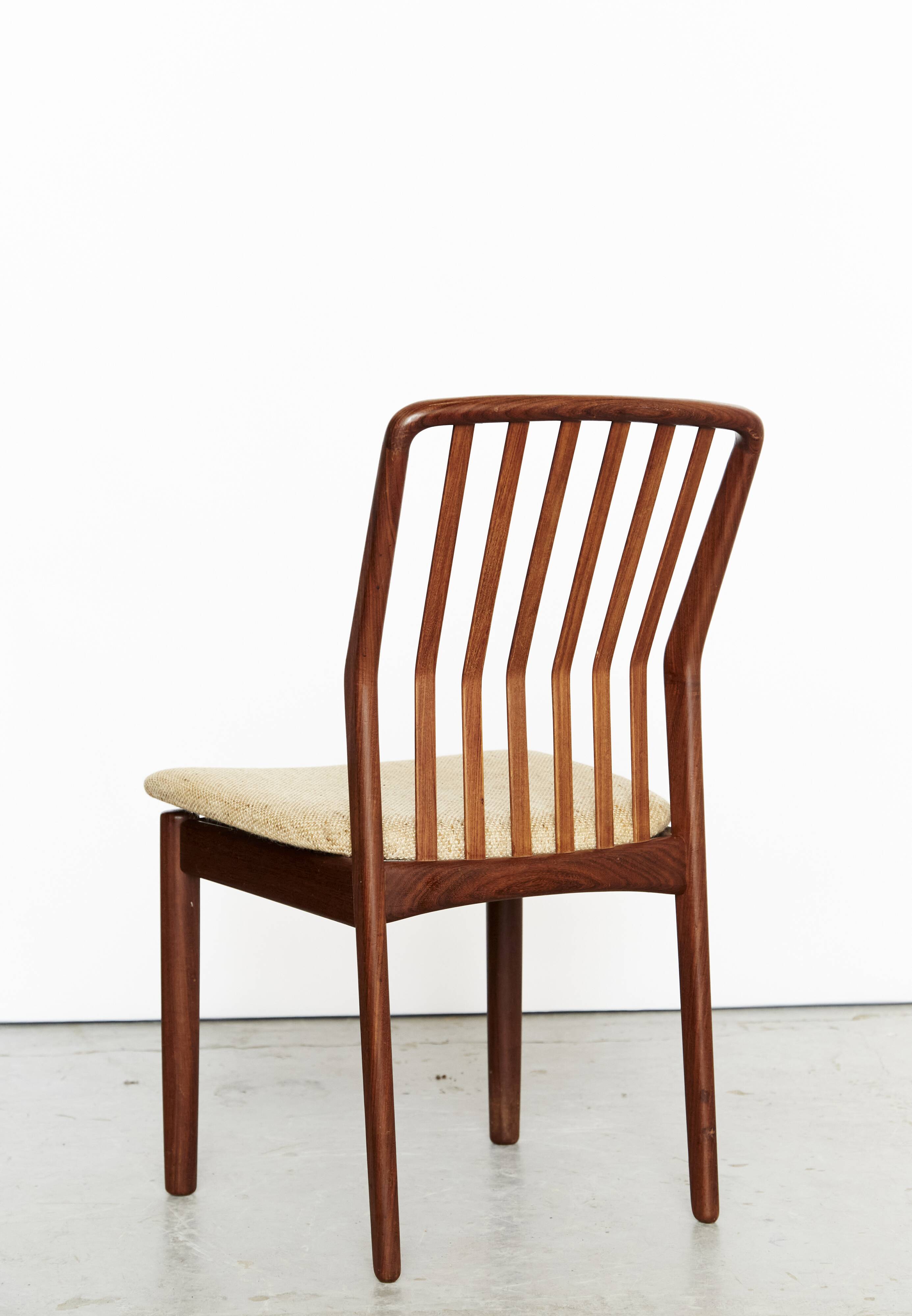 Svend Åge Madsen Teak Dining Chairs for Nørre Broby Cabinetmaker