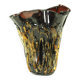 Large murano glass vase by enrico cammozzo (with coa)