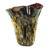 Large murano glass vase by enrico cammozzo (with coa)