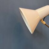 Lampadaire réglable blanc vintage des années 50