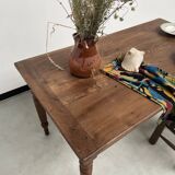 Old walnut bistro table