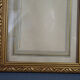Old frame Art Deco gilded stucco wood 22.5x17.5 cm, foliage 14.9x19.9 cm SB