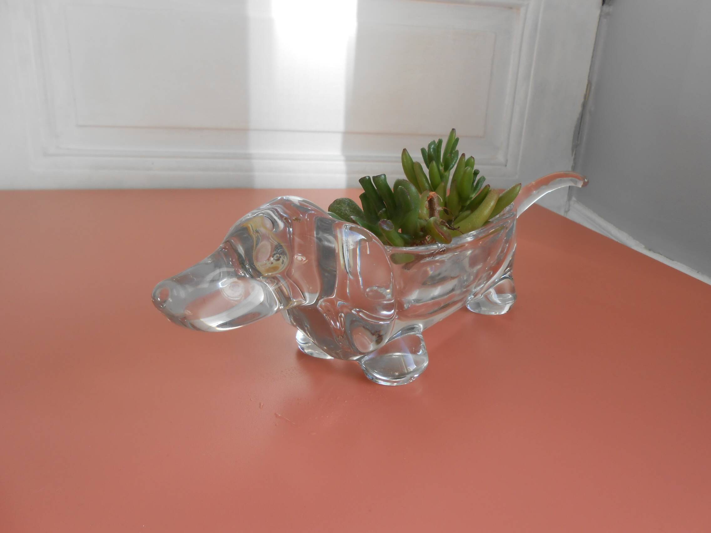 Dachshund crystal pocket tray Art Vannes