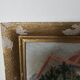 Oil painting on hardboard - Bourgeois house Signed Henri (Missing)