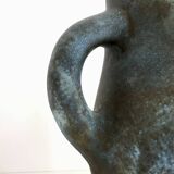 Blue ceramic pitcher Les 2 Potiers (Michelle and Jacques SERRES)