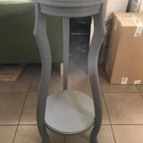 Grey pedestal table