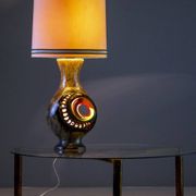 Vintage ceramic table lamp, Walter Gerhards lamp, 1970s
