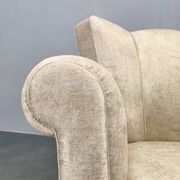 Italian Mid Century Velvet Lounge Armchair, 1950s