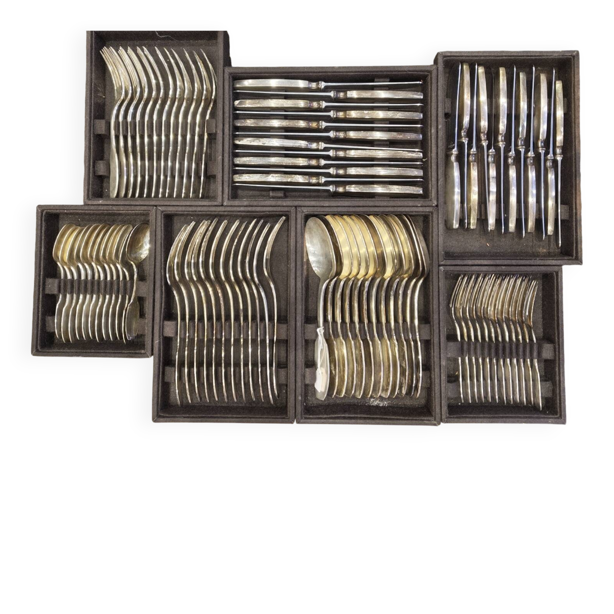 Service 84 piece by the Master Goldsmith Ravinet d'Enfer, model "President"