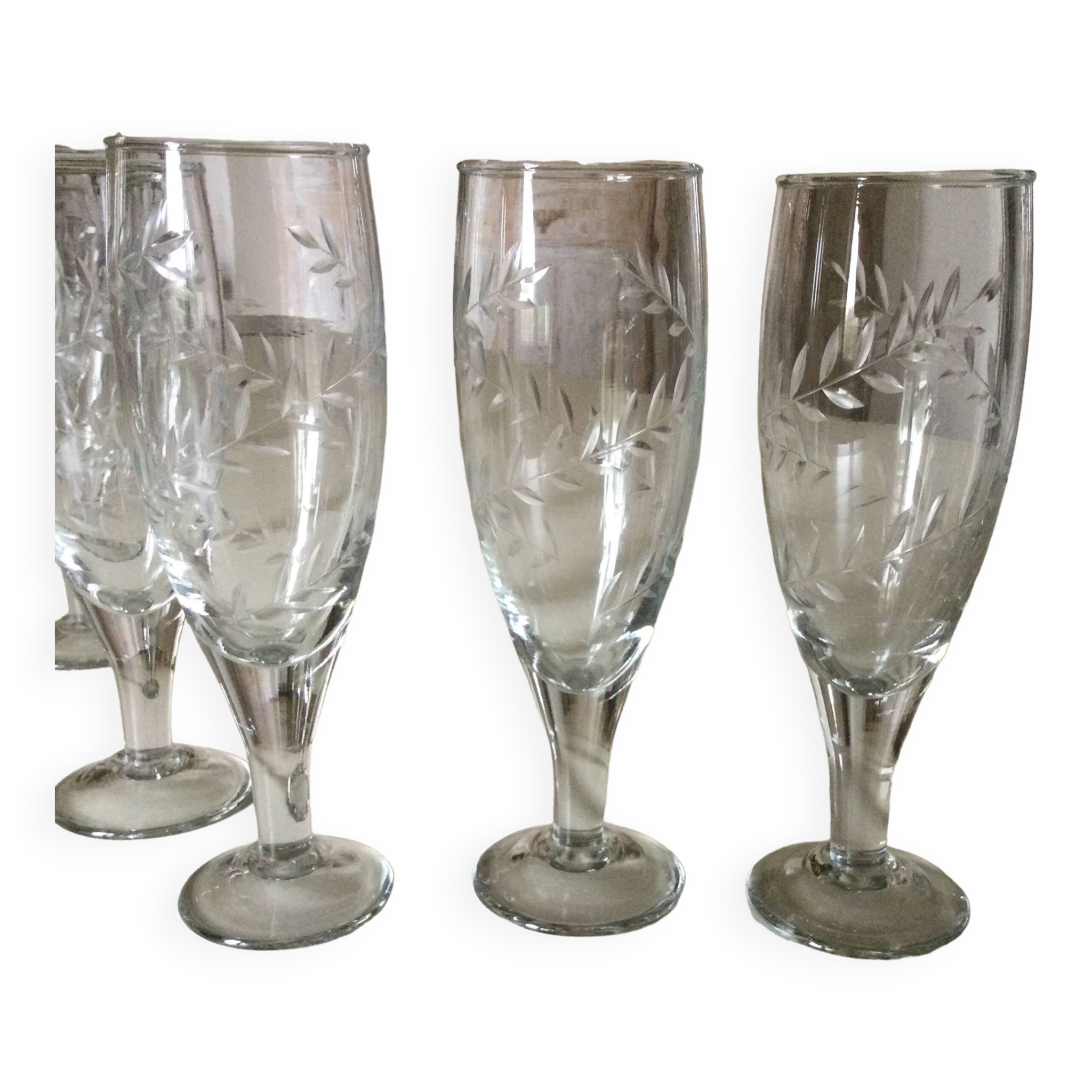 Lot de 8 flûtes à champagne