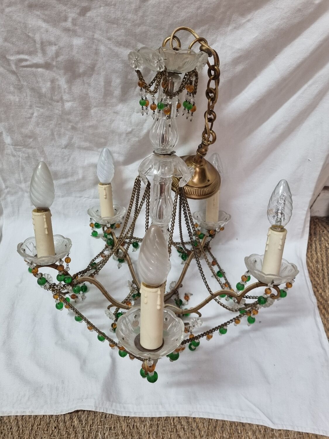 Tassel chandelier Italy, 1970