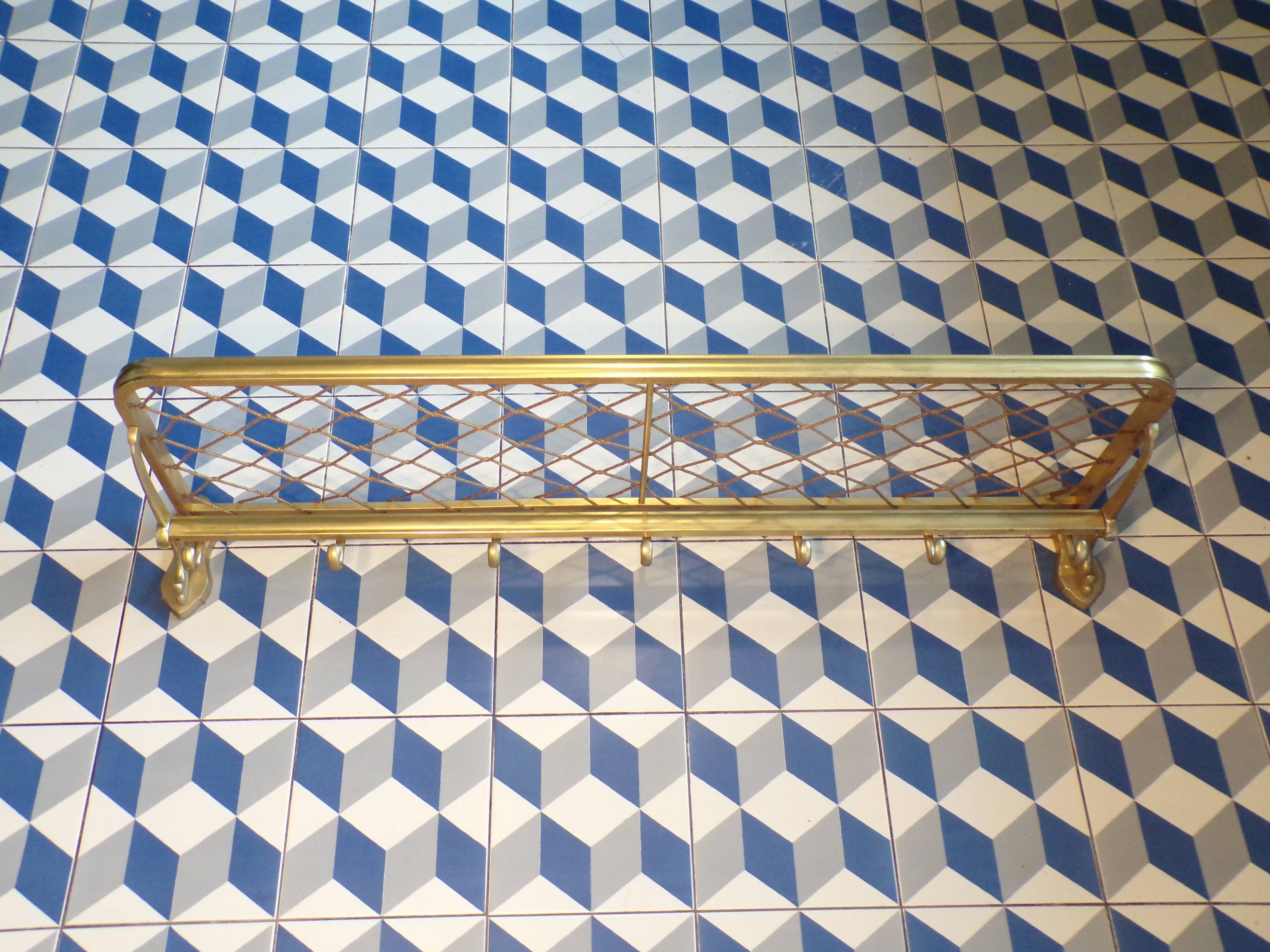 Coat rack like a train luggage rack L=103 cm