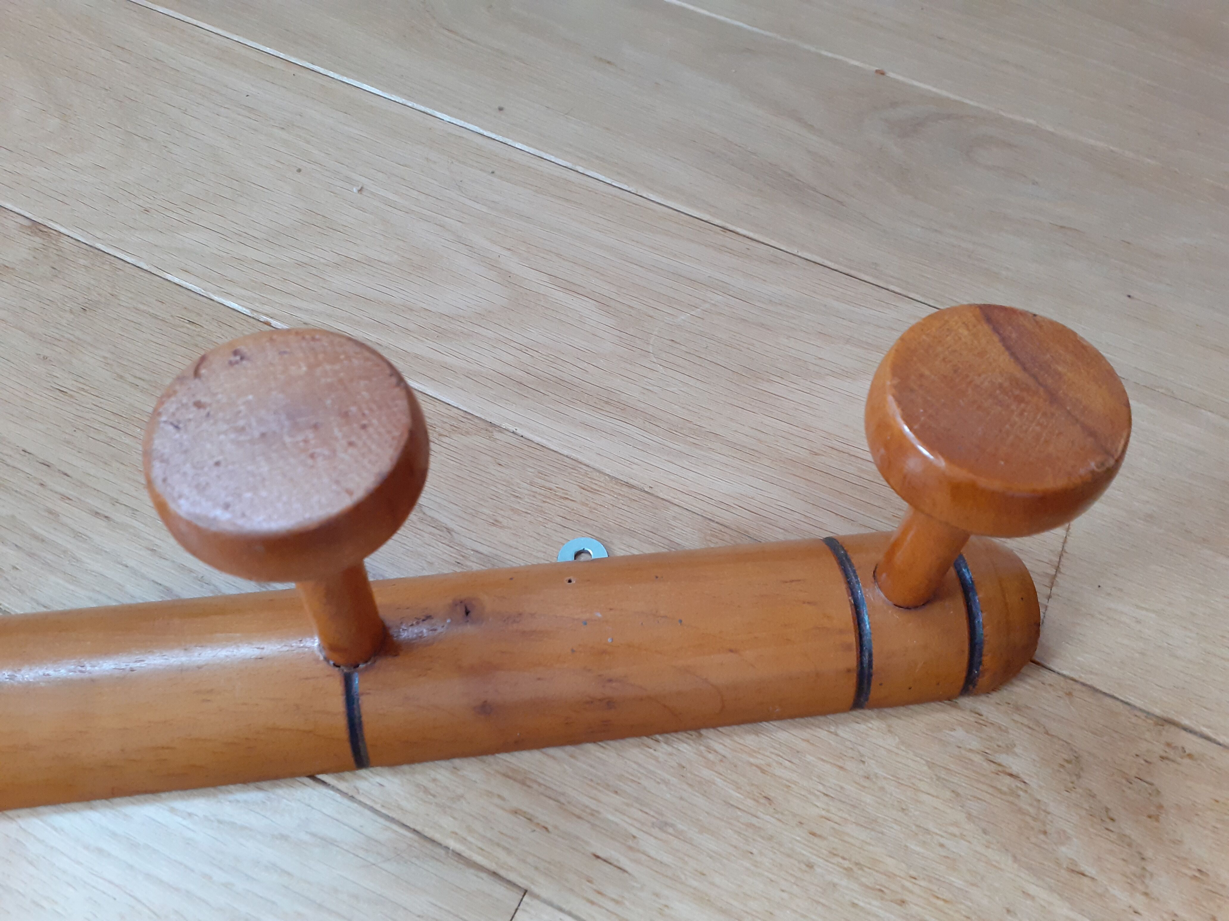 Old bamboo imitation portemanteau 6 patères
