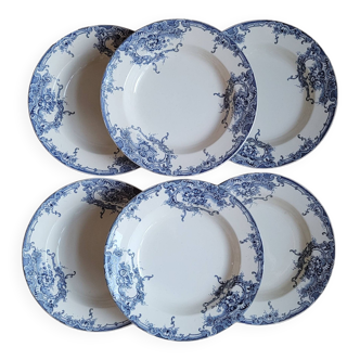 Set of 6 Dolphin BFK plates
