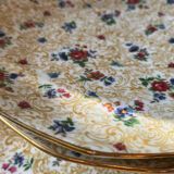 Floral pattern dessert plates
