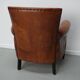 Vintage Dutch cognac coloured leather club chair