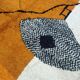 Moroccan handmade artisanal berber carpet magic orange eye 287 x 184 cm