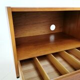Gibbs teak record sideboard on hairpin legs mid century