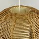 60s 70s lamp lamp ball lamp raffia braid space age design 60s 70s