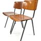 Marko Holland vintage school chairs lot of 2,1970 Netherlands