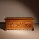 Carved Oak Chest with Decorative Front | Germany 1970s