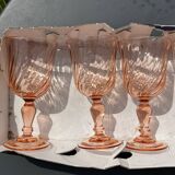 Set of 6 Luminarc Rosaline Stem Glasses - Stemglasses Model No. 5 (12