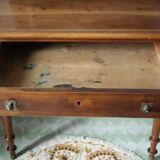 Walnut sloped sorting desk