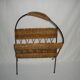 rattan magazine rack from the 50s