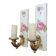 Pair of vintage Limoges ceramic wall sconces