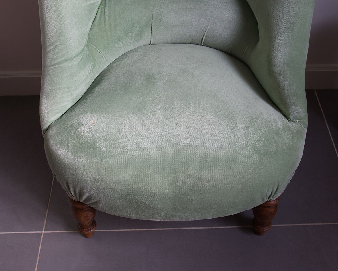 Toad silk velvet armchair