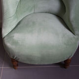 Toad silk velvet armchair