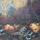 Still Life, Large Oil Painting On Canvas, Italy, 19th Century