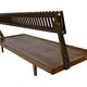 Mid-century daybed with removable backrest in oak 50's design