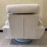 Fauteuil design alcantara pivotant