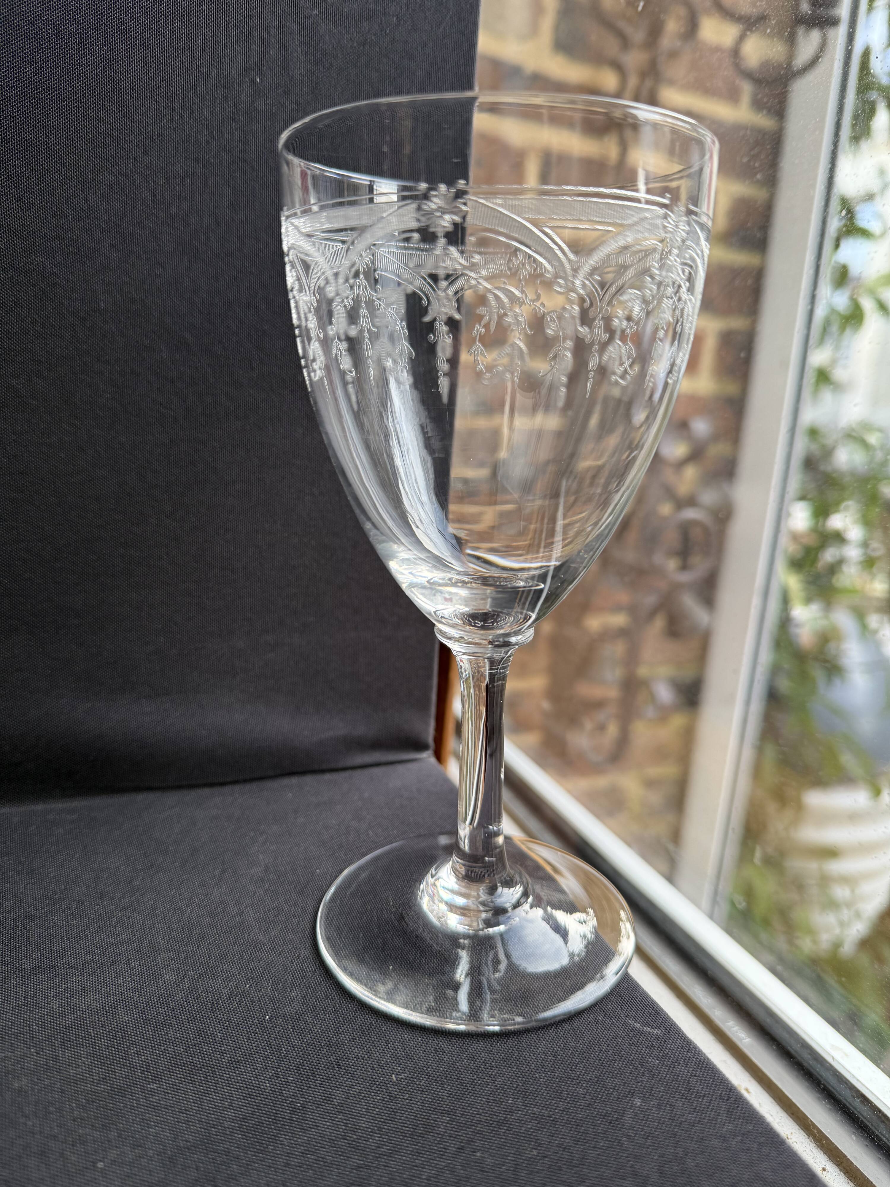 6 Saint Louis Manon water glasses