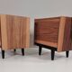 1970s bedside tables, set of 2