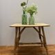 Table basse en rotin vintage