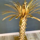 Brass palm tree floor lamp