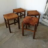 Set de 4 tabourets de ferme